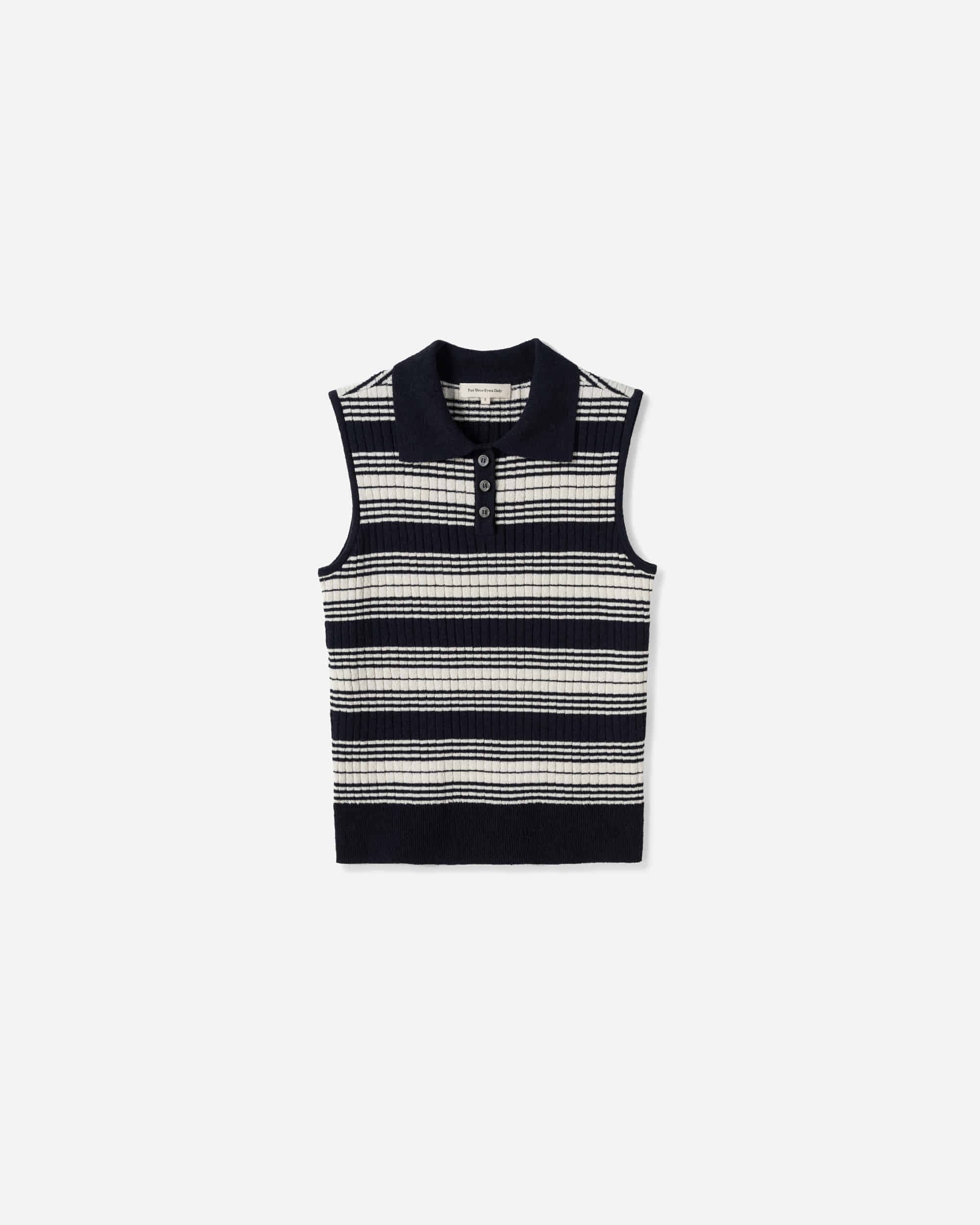 Kaia Stripe Collar Knit