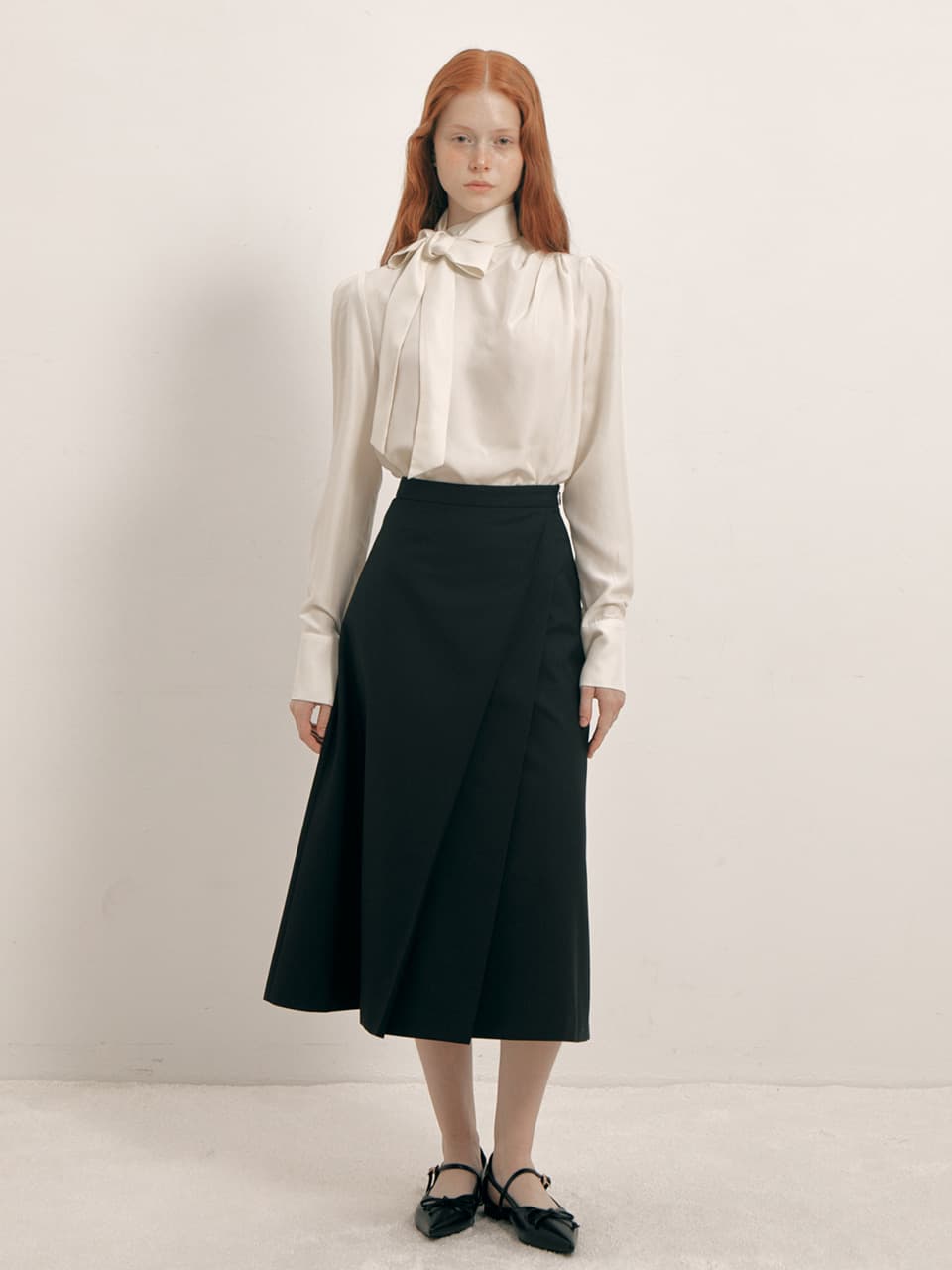 Drape Flare Skirt(2color)