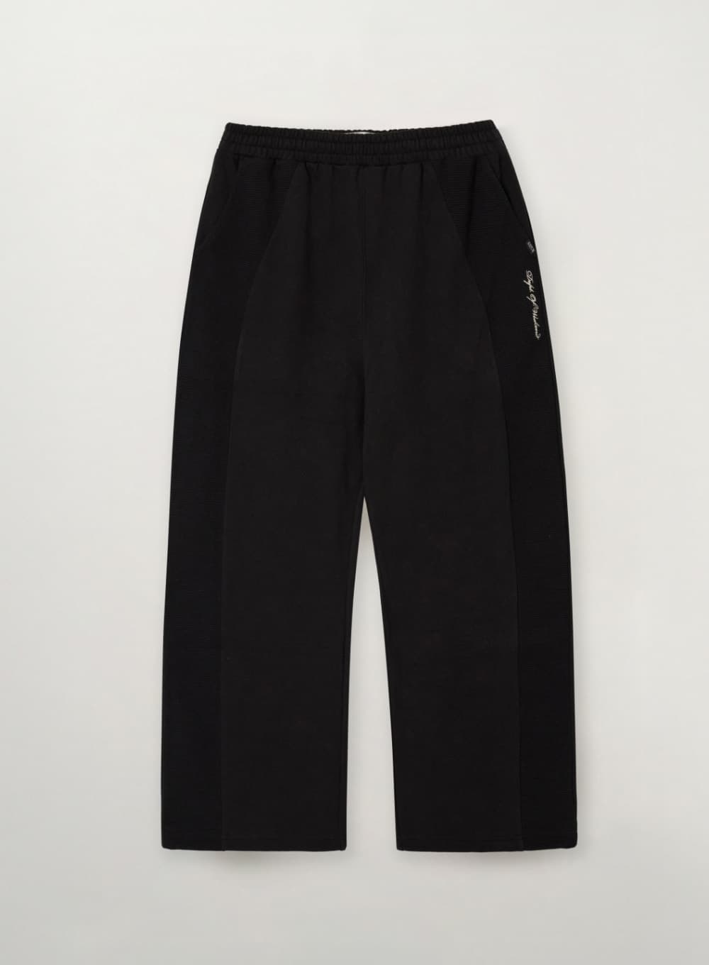 Panel Track Pants - Black