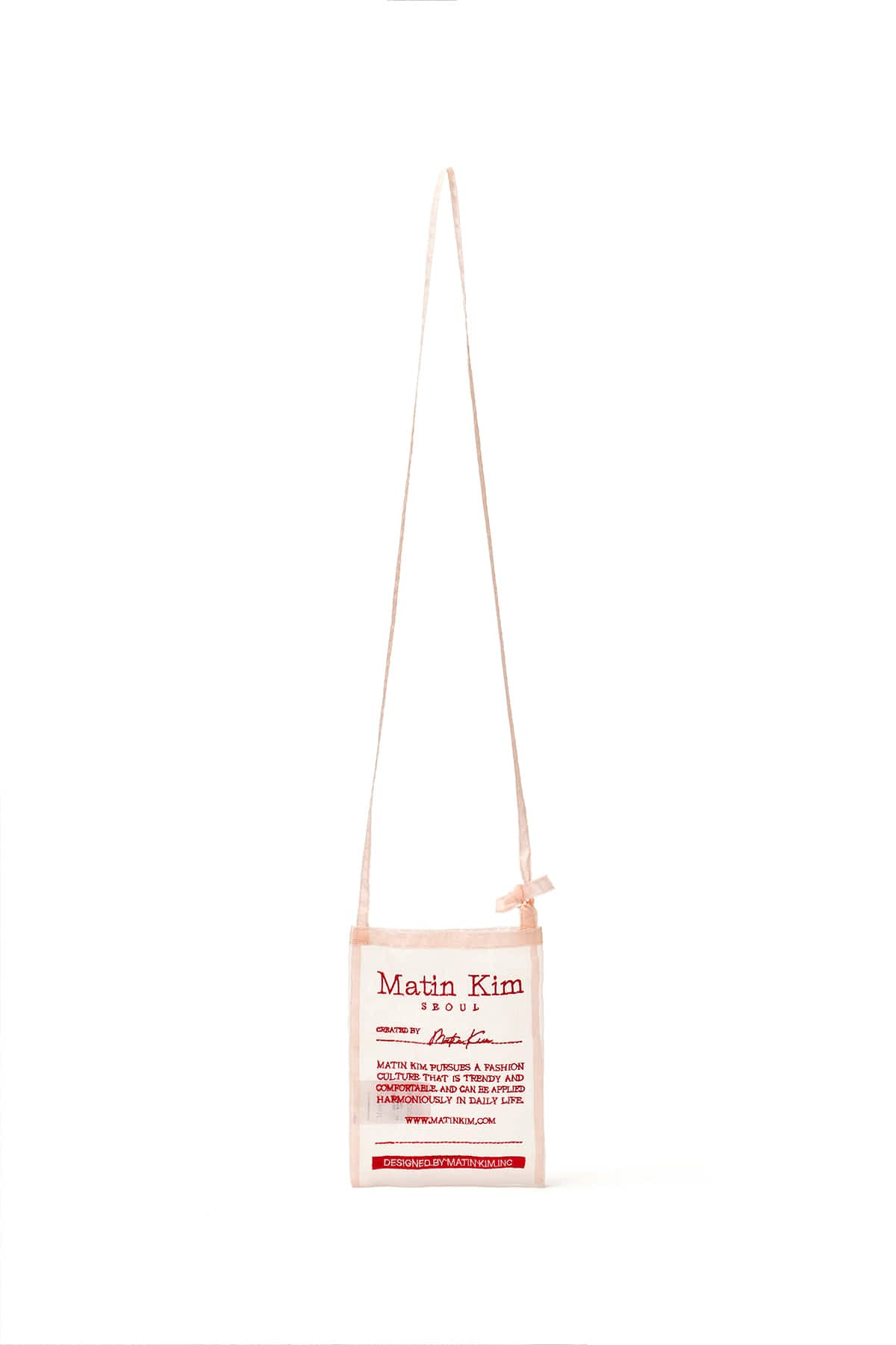 ORGANZA MINI CROSS BAG IN LIGHT PINK