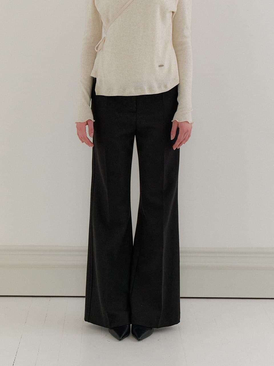 Wool Semi-Wide Pants / Black(3color)