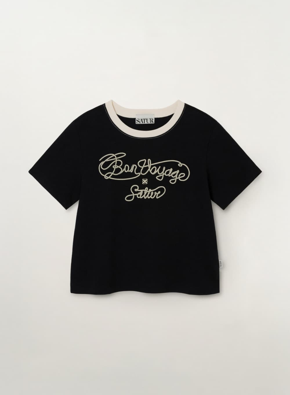 (W) New Bon Voyage Graphic T-Shirt - Black
