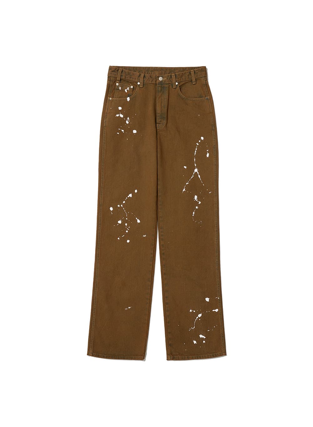 PAINTED JEANS_WASHED BROWN