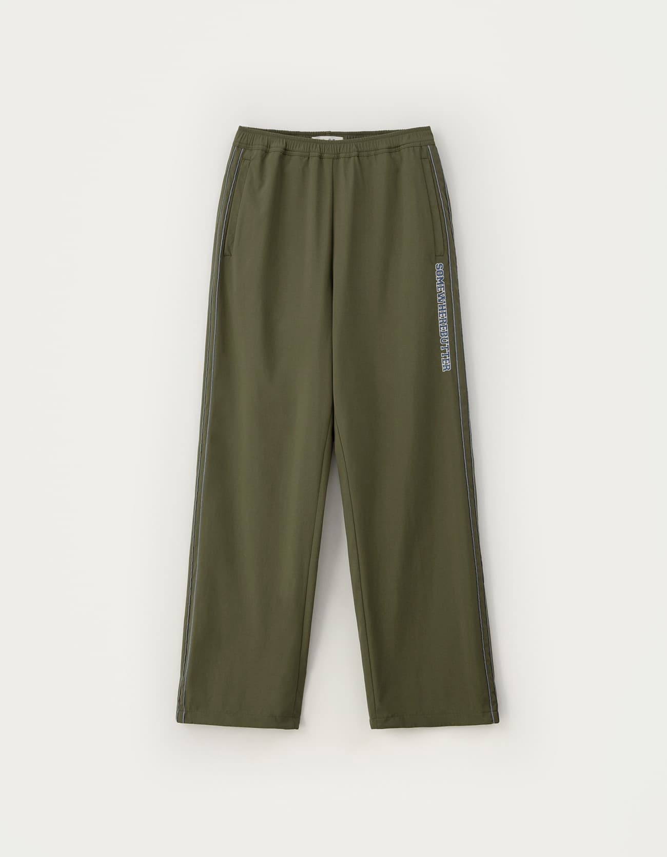 Warm Nylon String Pants - Khaki