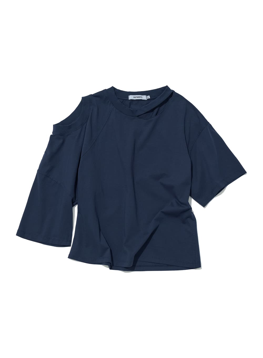 2WAY CUT-OUT DECONSTRUCTED TOP_NAVY