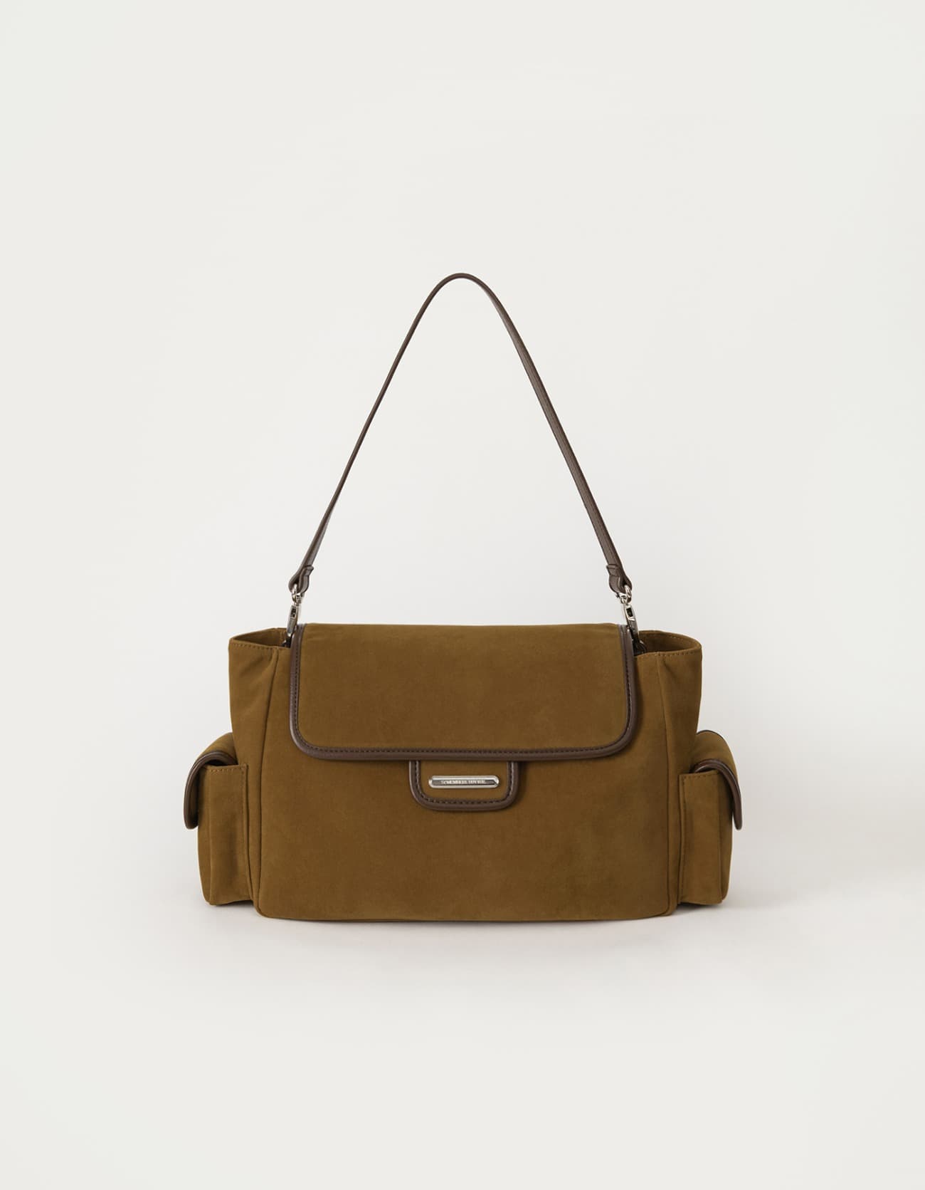 Post Bag - Suede Camel