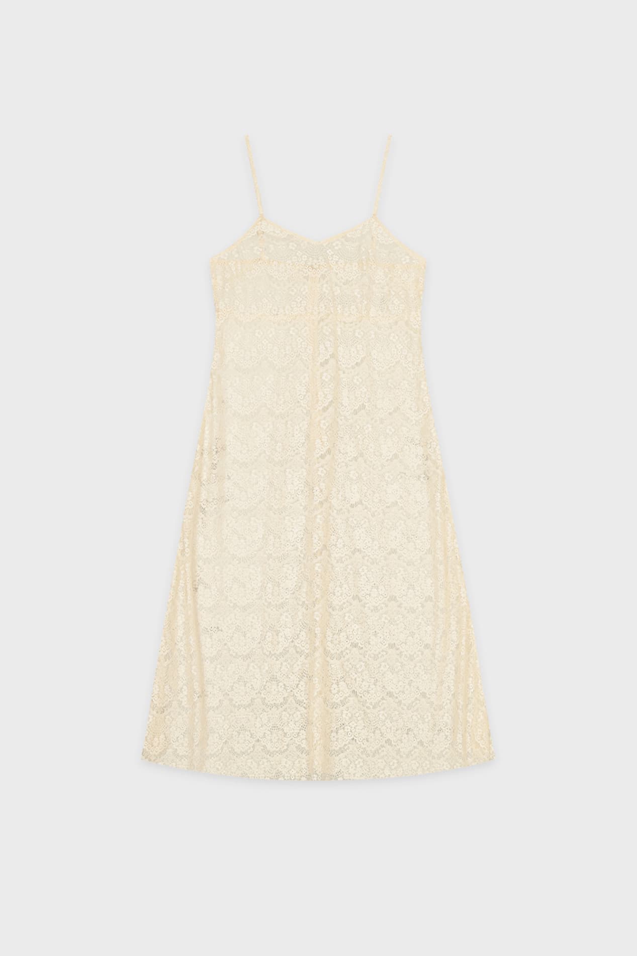 Lace Layered Dress (Ivory)