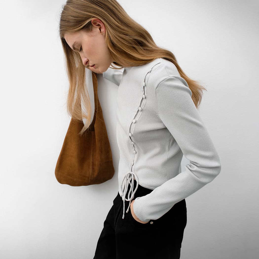 (Z-T-7108)PENNY UNBALANCED POINT KNIT