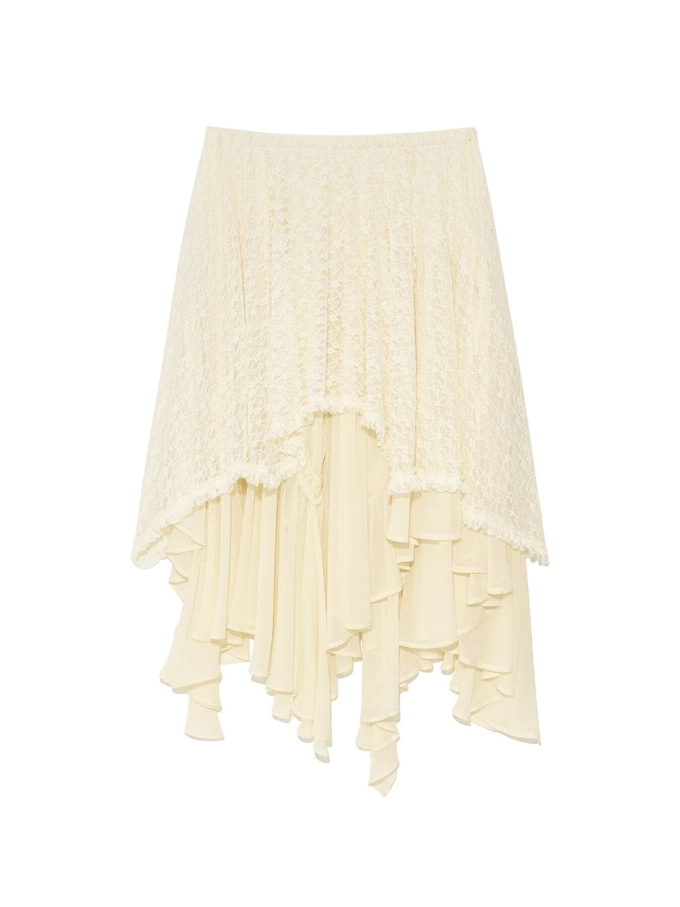 BOHO LACE LONG SKIRT (IVORY)