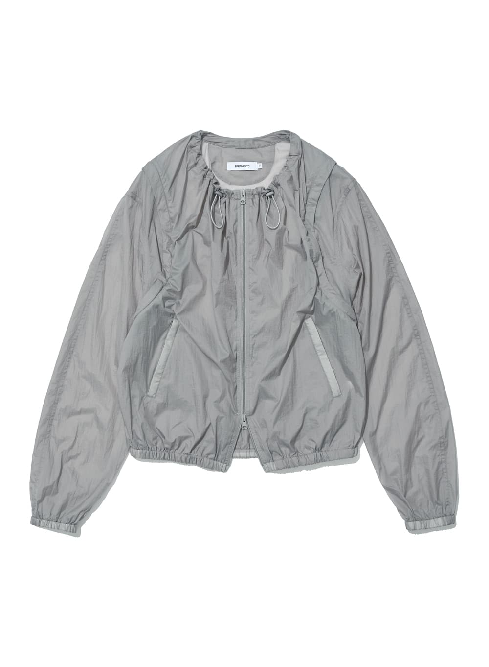 2WAY LIGHTWEIGHT SHIRRING JACKET_GREY