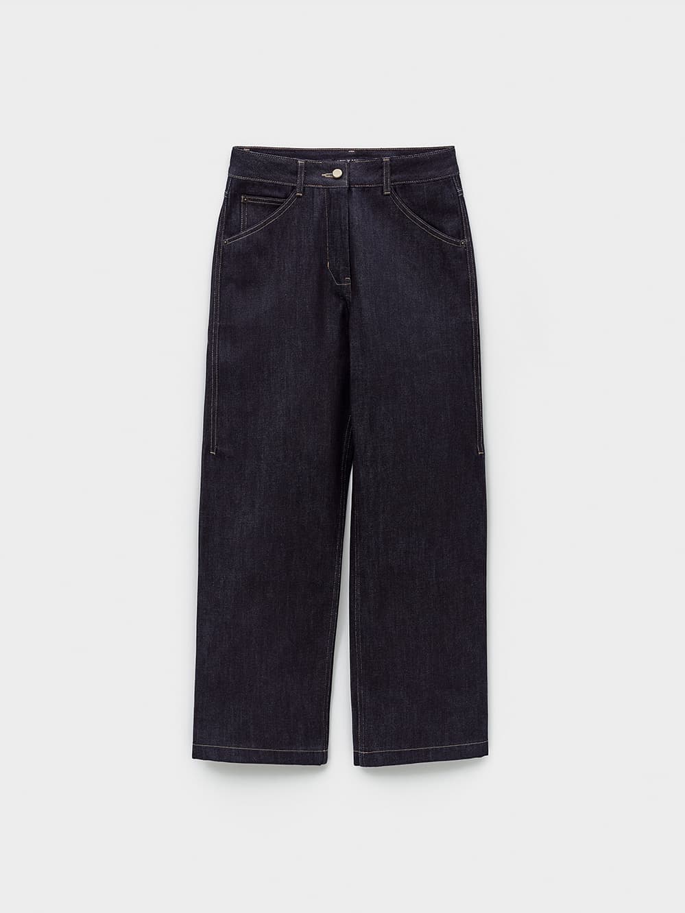 New Straight Fit Denim_Dark Blue