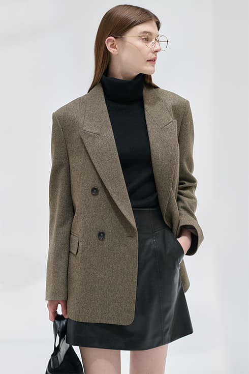 24FN peaked lapel double jacket [KA]
