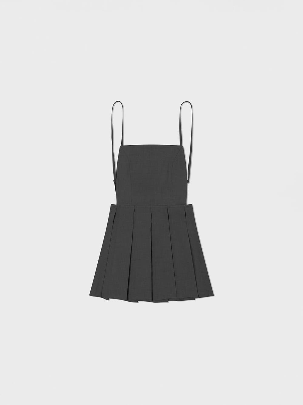 Pleated Mini Dress_Grey