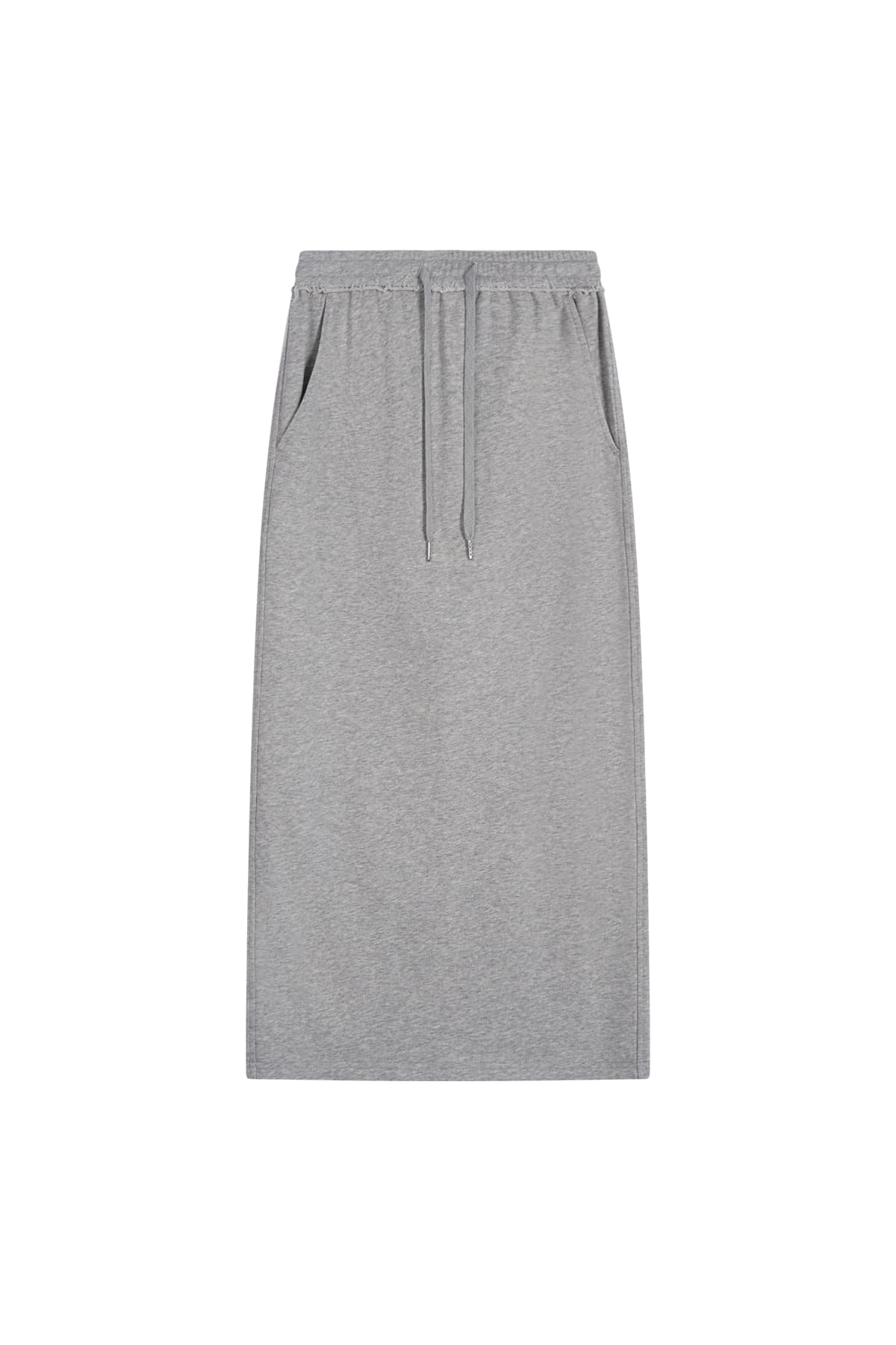 SWEAT MAXI SKIRT - GREY