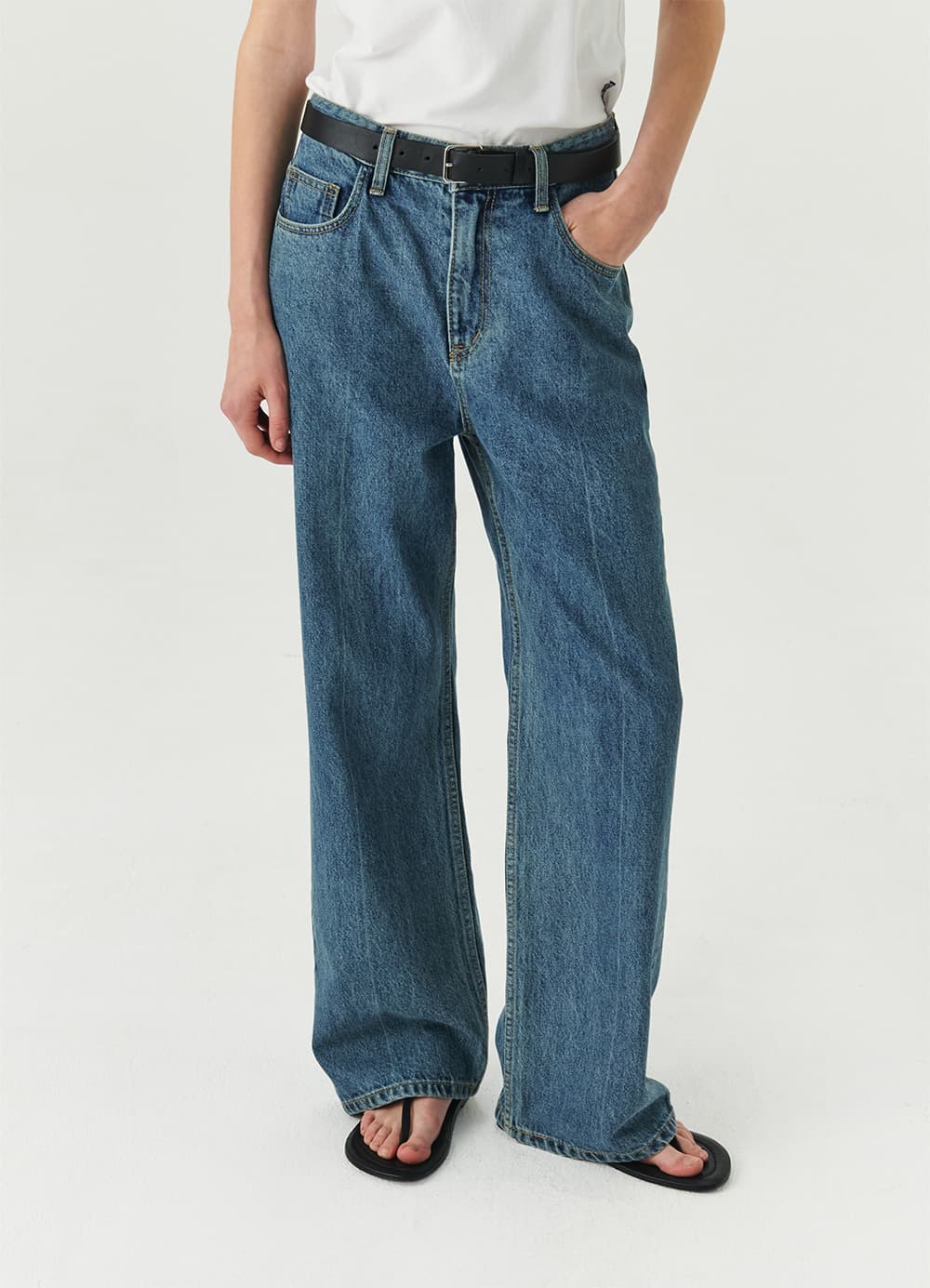 Relaxed Fit Denim - Blue