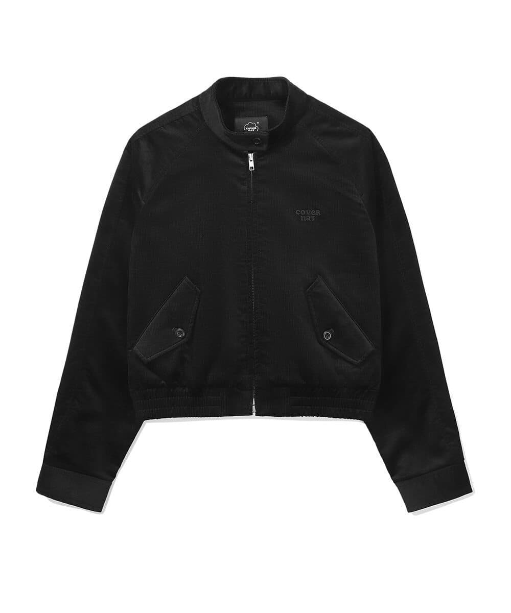 우먼 코듀로이 헤링턴 자켓 Black
