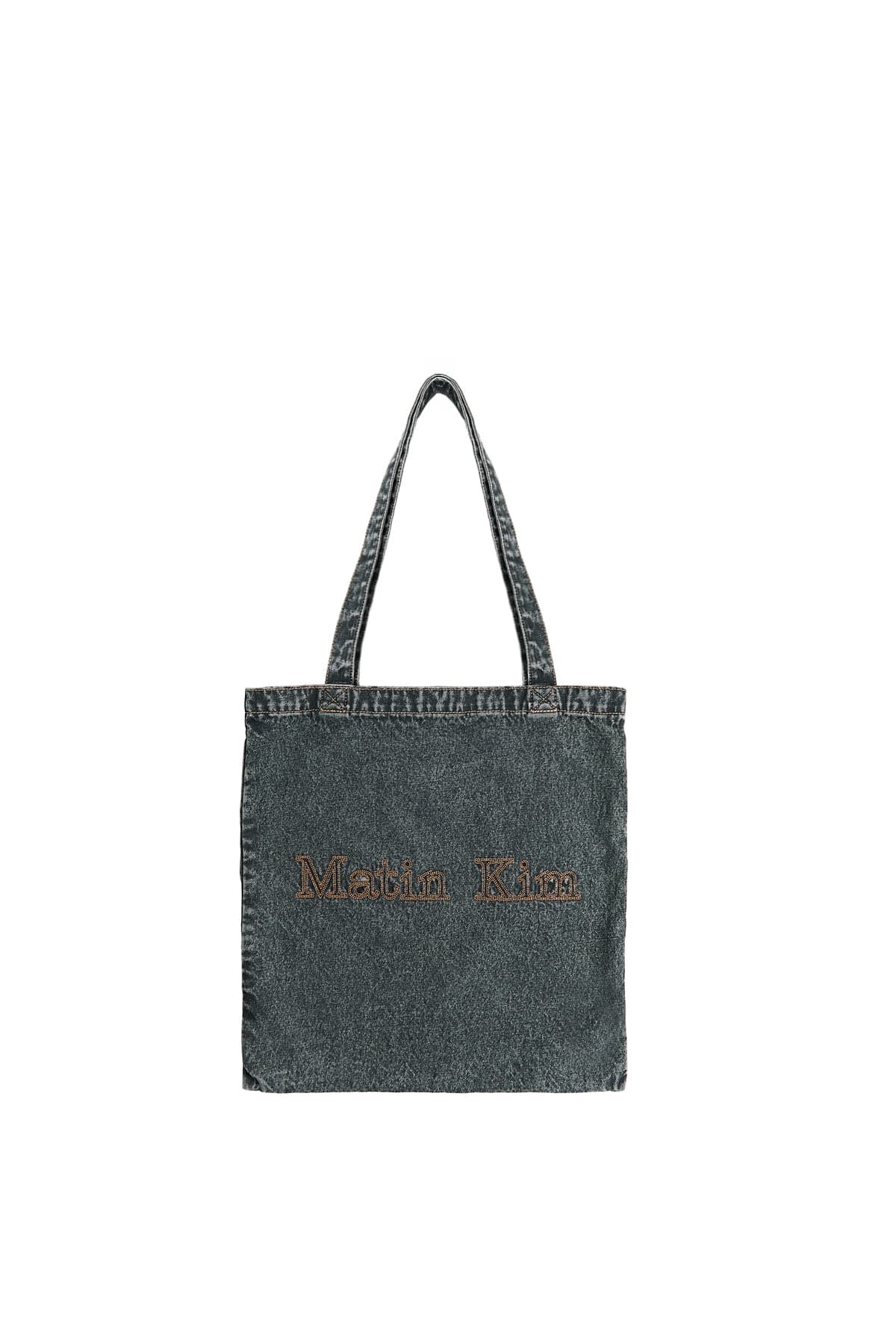 MATIN STITCH DENIM ECOBAG IN BLACK