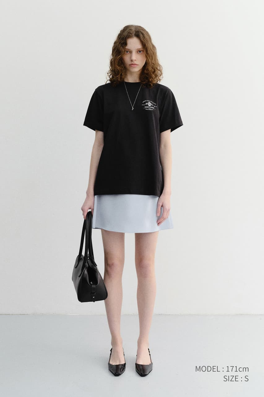 UNISEX CUPID ARCH BACK LOGO T-SHIRT BLACK_UDTS6B128BK