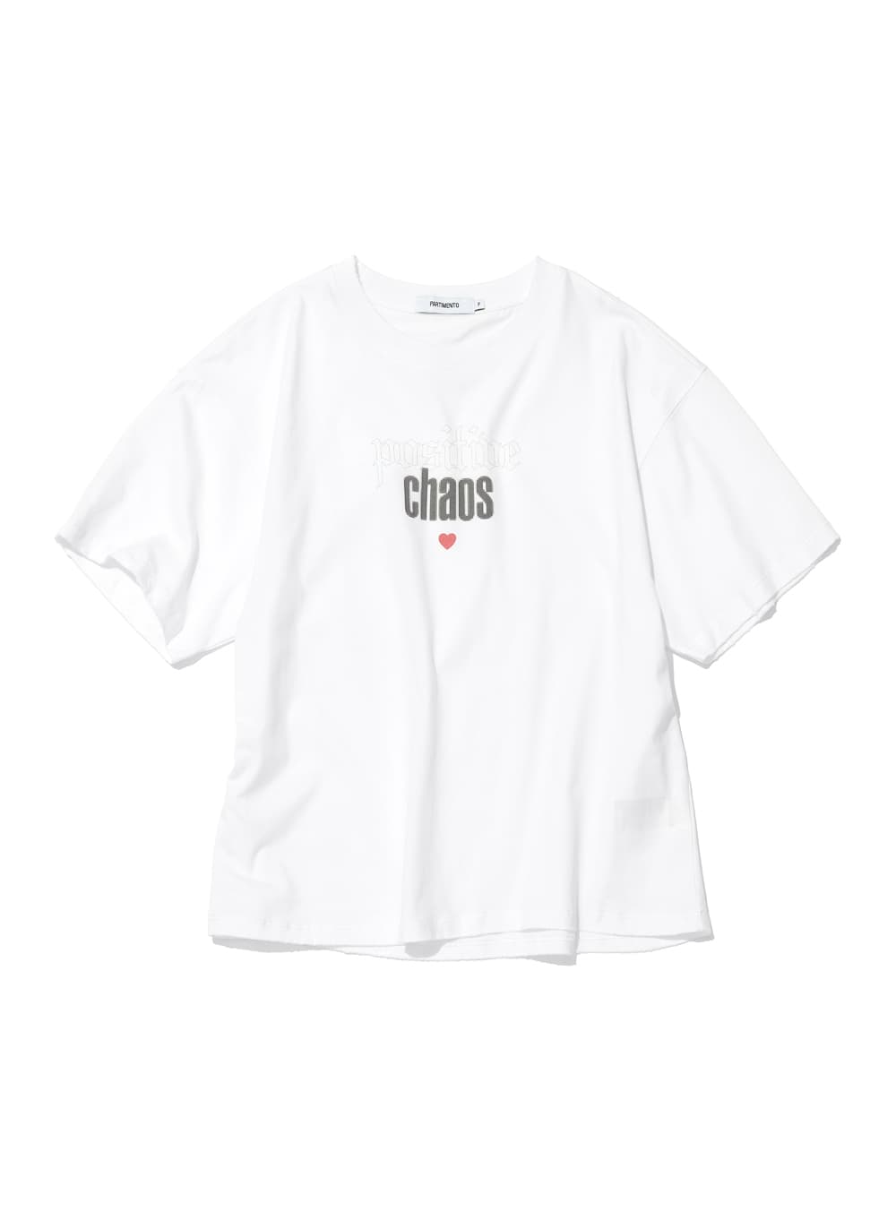 POSITIVE CHAOS PRINTED TEE_WHITE