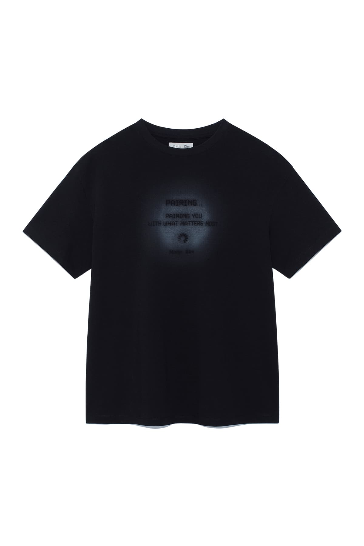 PAIRING LOGO PRINTING TOP FOR WOMEN IN BLACK