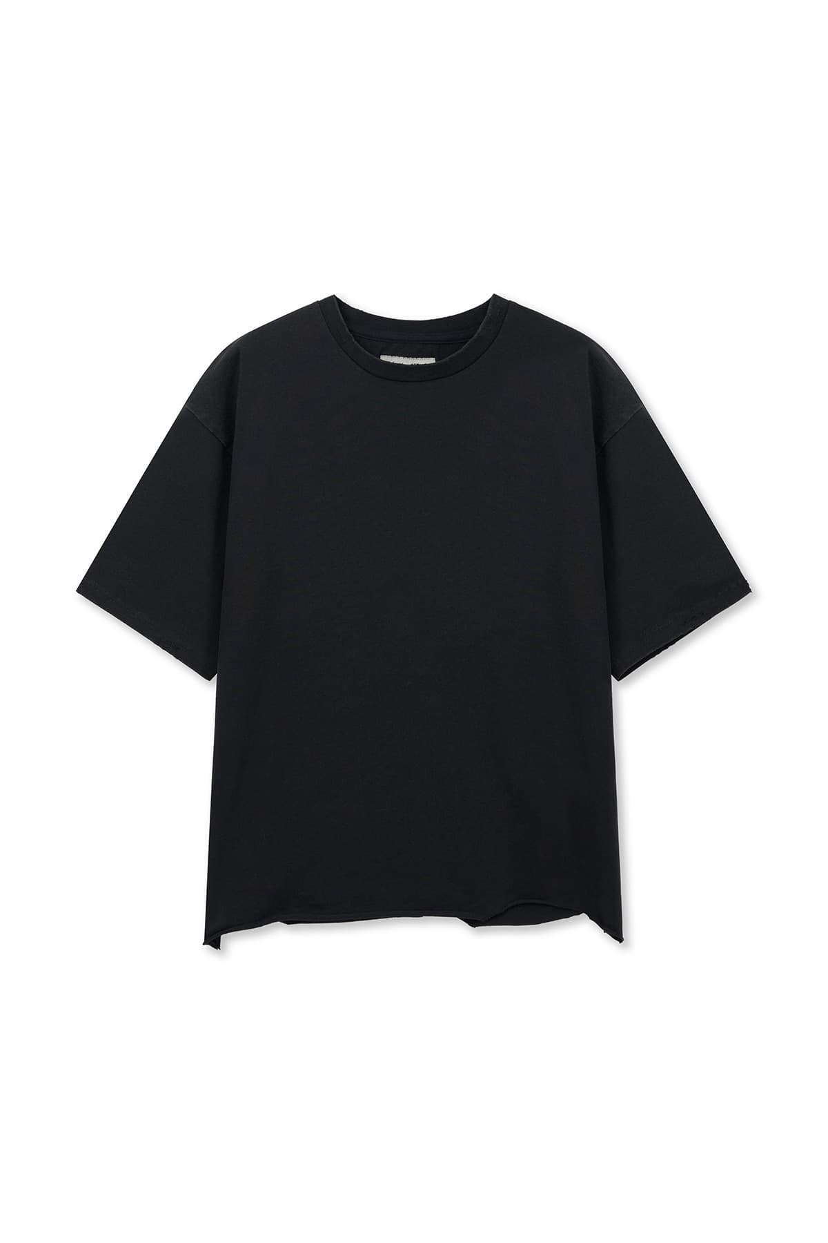 RAW CUT GRAFFITI LOGO TOP IN BLACK