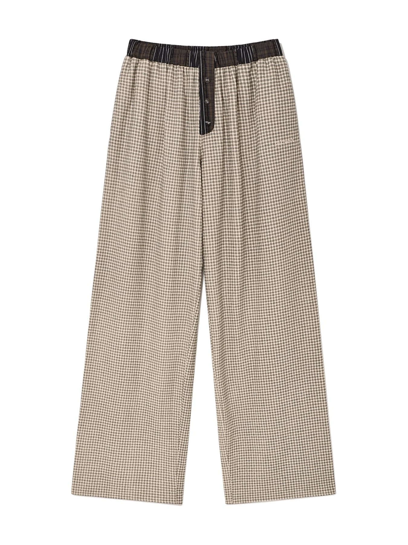 HOMEBODY BUTTON PANTS (BROWN)