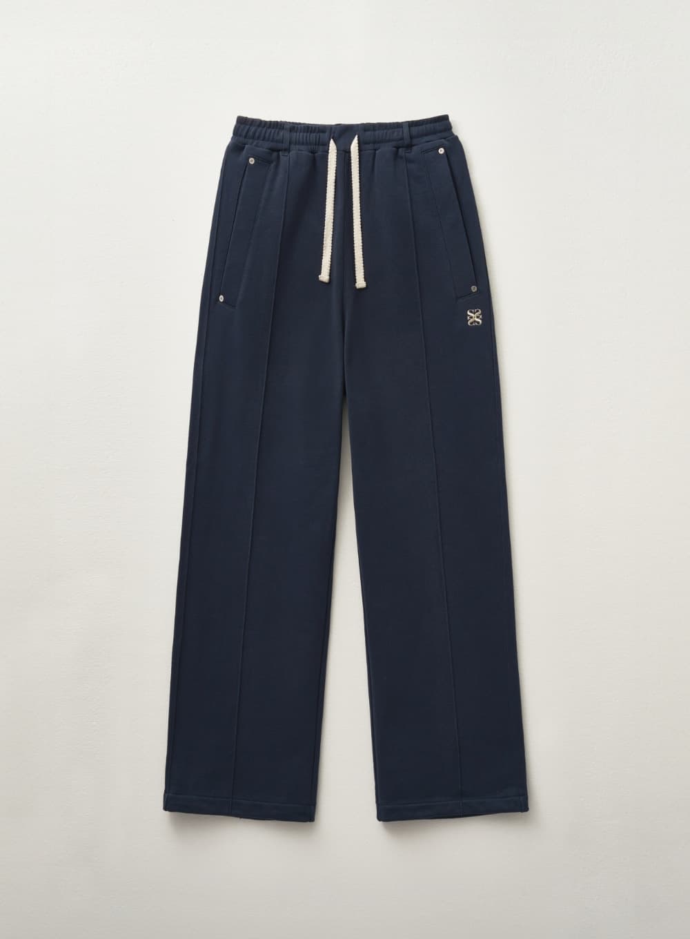 (W) Teo Cotton Banding Sweatpants - Classic Navy