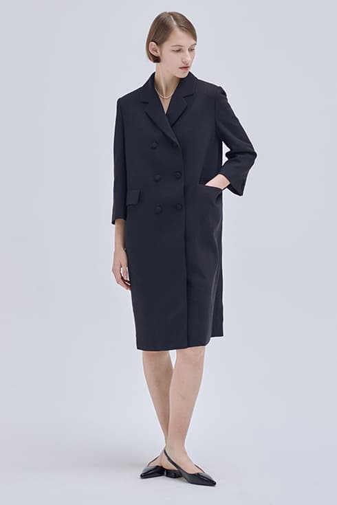 23SN tweed ops coat [BK]