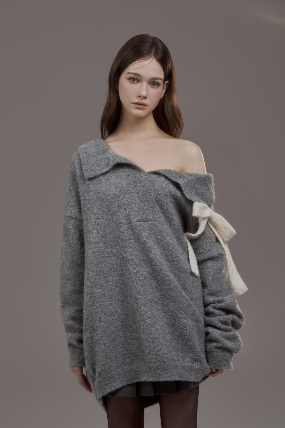 Betty Ribbon Knit - Grey