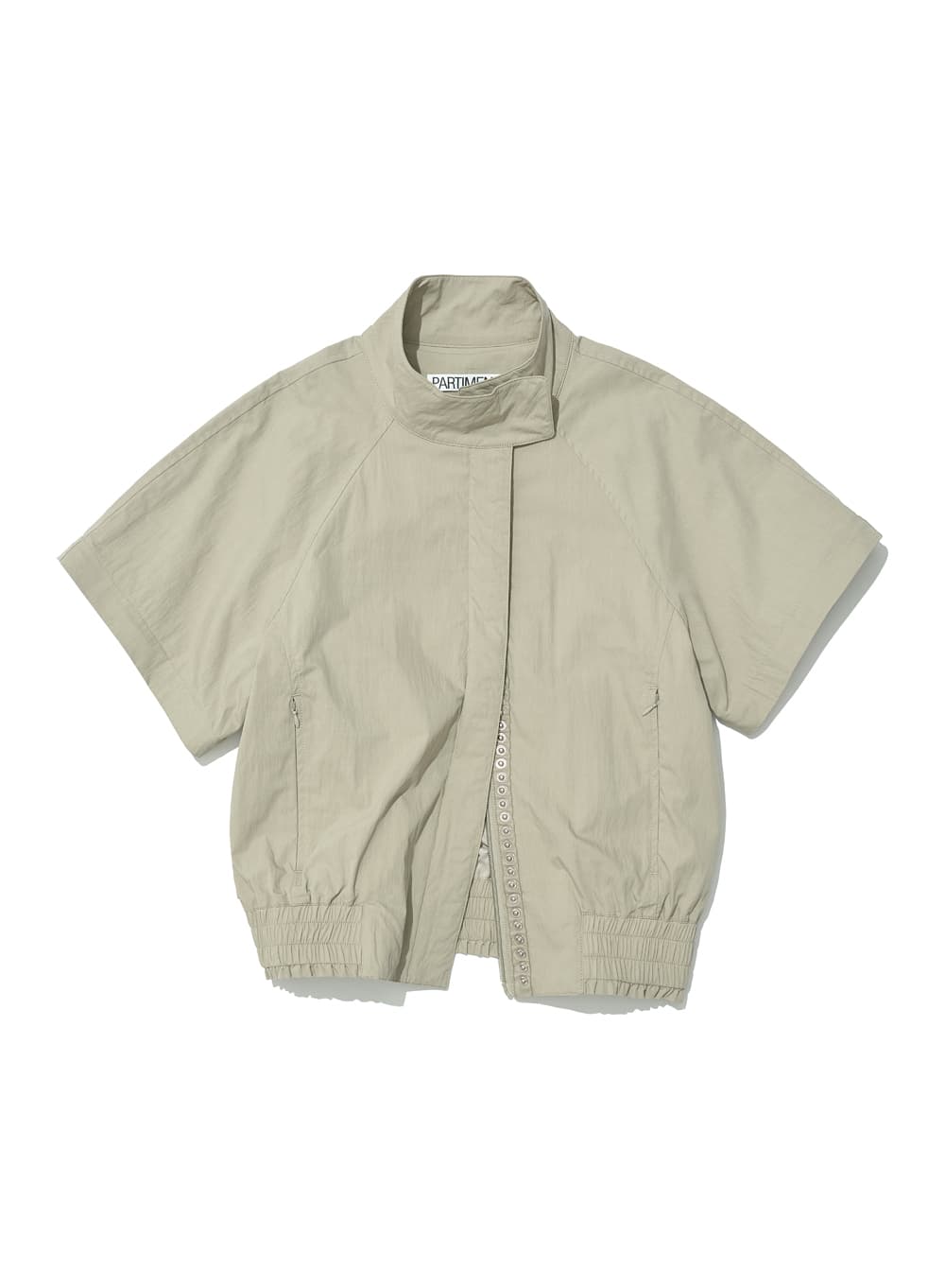 2WAY TRANSFORM COCOON BOMBER JACKET_KHAKI BEIGE