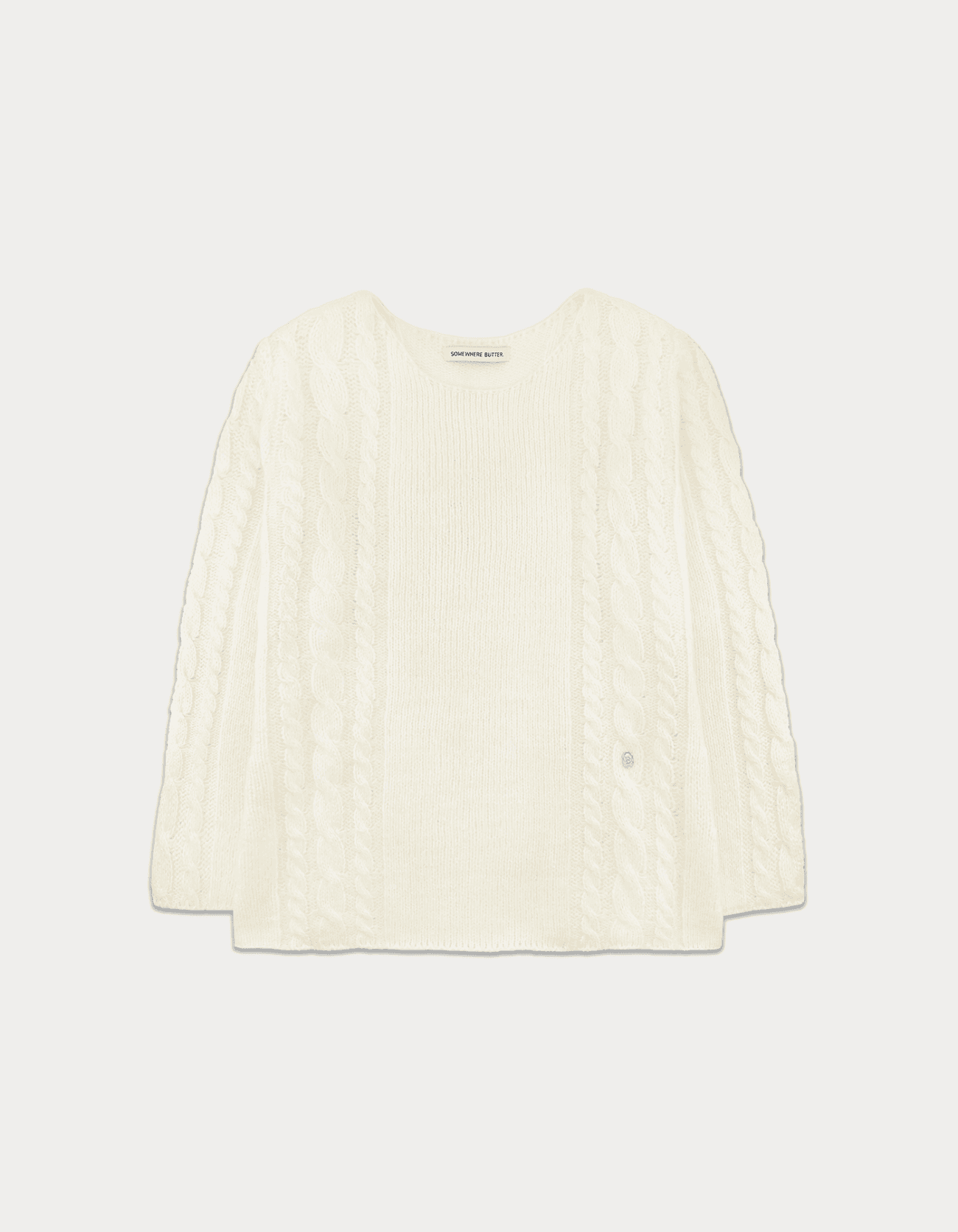 Some Cable Long Sleeve Knit - Ivory
