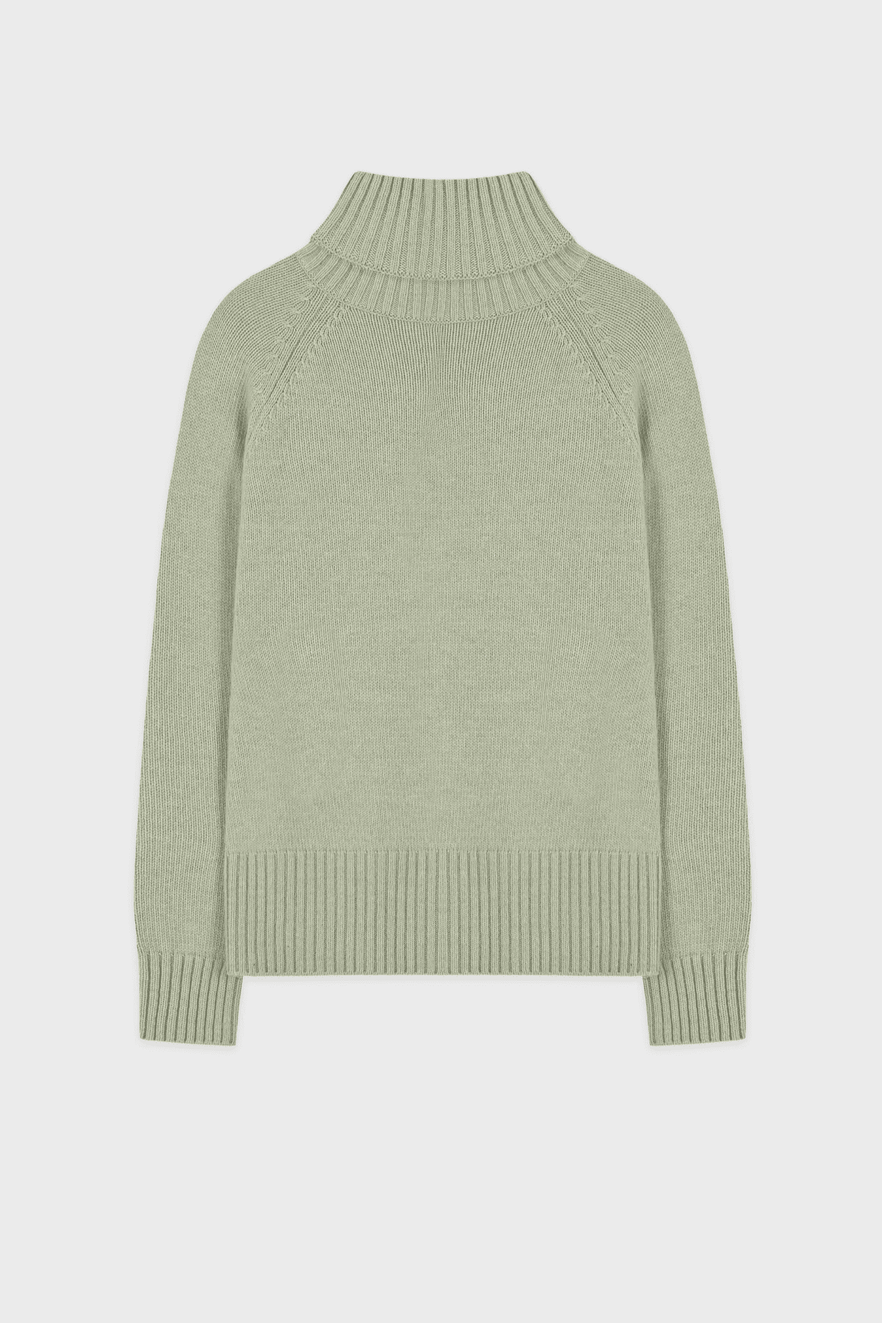 Middle Turtleneck Knit (Greyish Green)