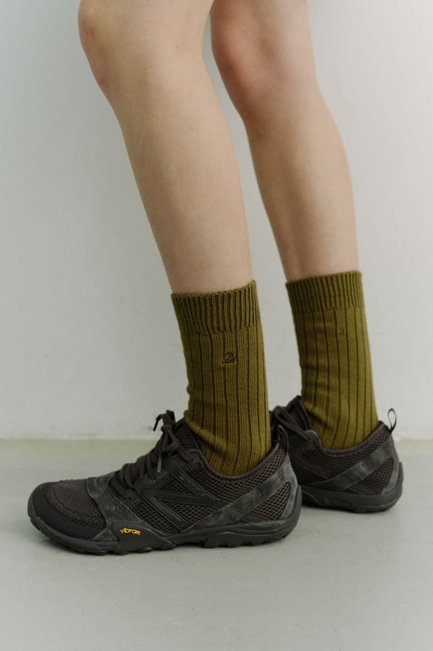 CLASSIC LOGO SOCKS KHAKI_UDSS6E102E2