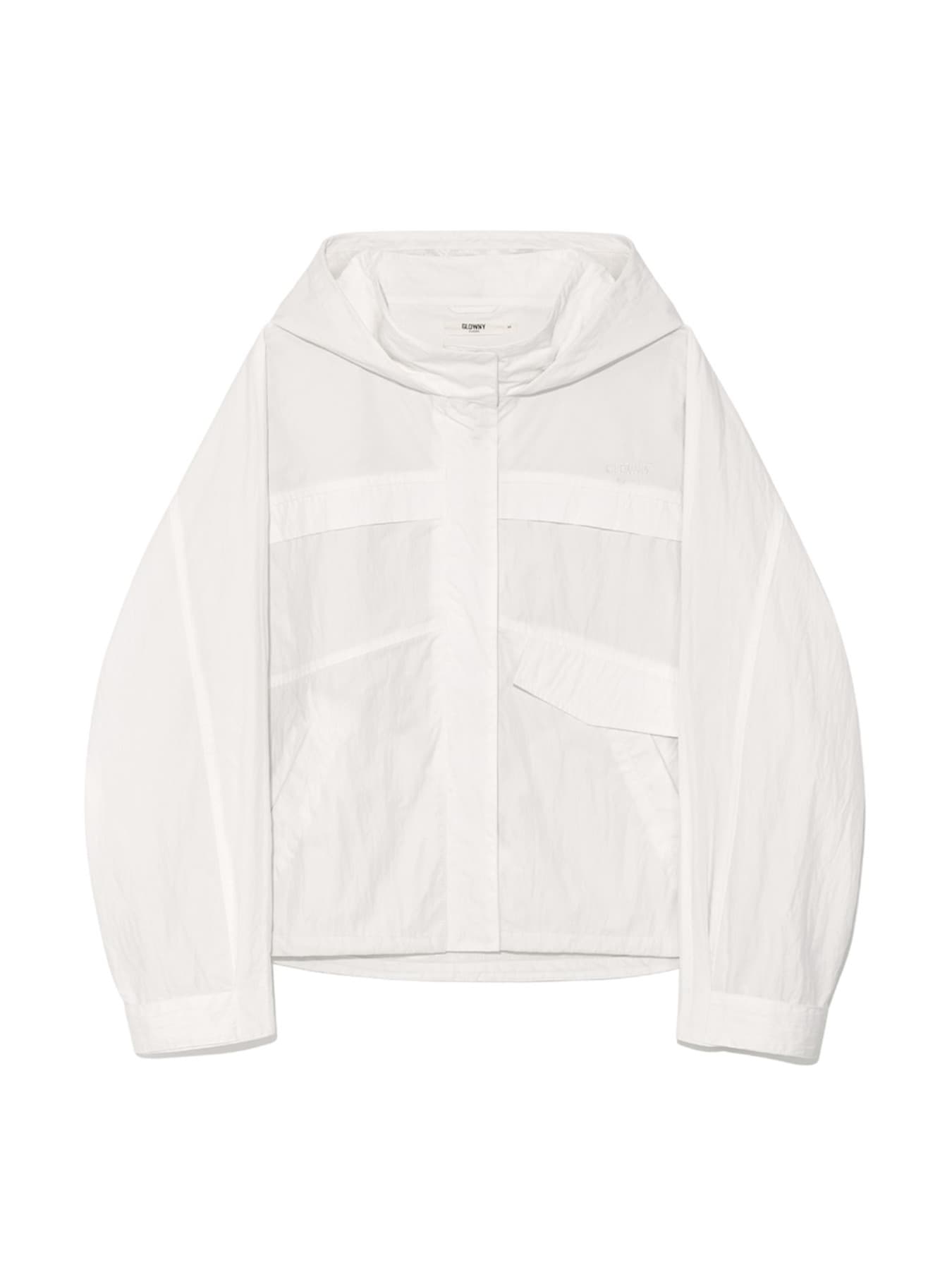 G PACKABLE HOOD JACKET (IVORY)