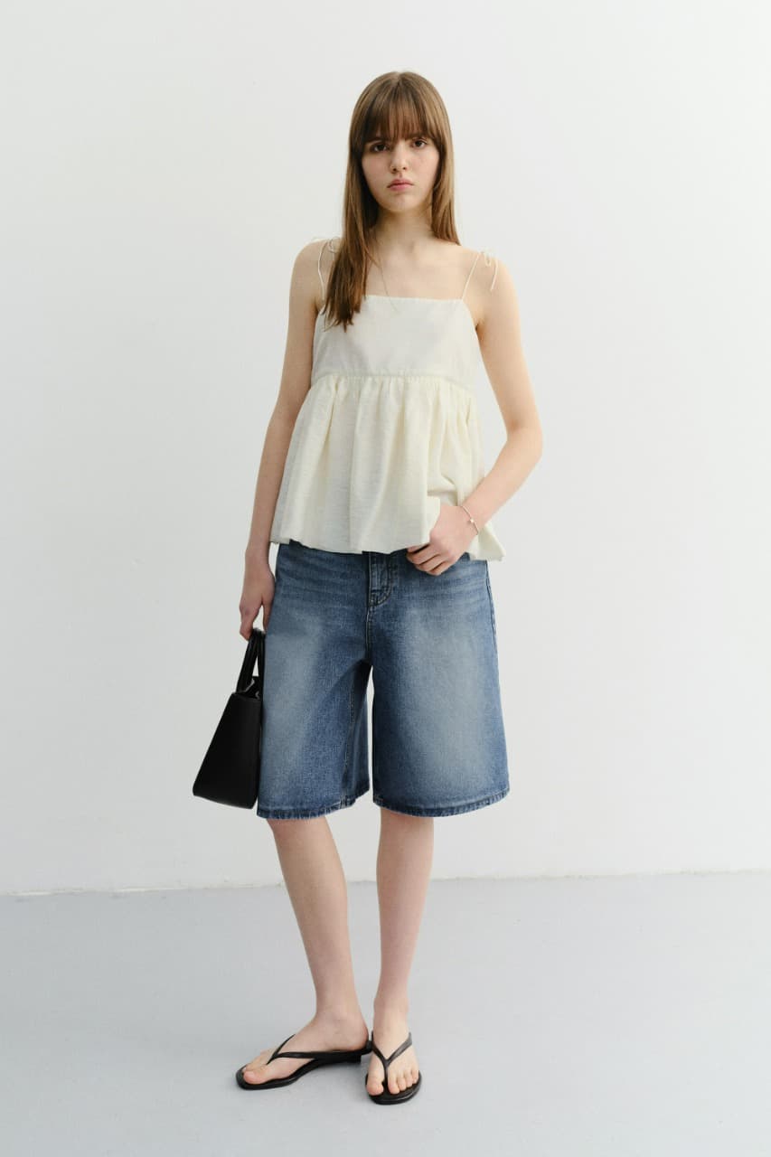 RELAXED BERMUDA DENIM SHORTS CLASSIC BLUE_UDPA6B247B2