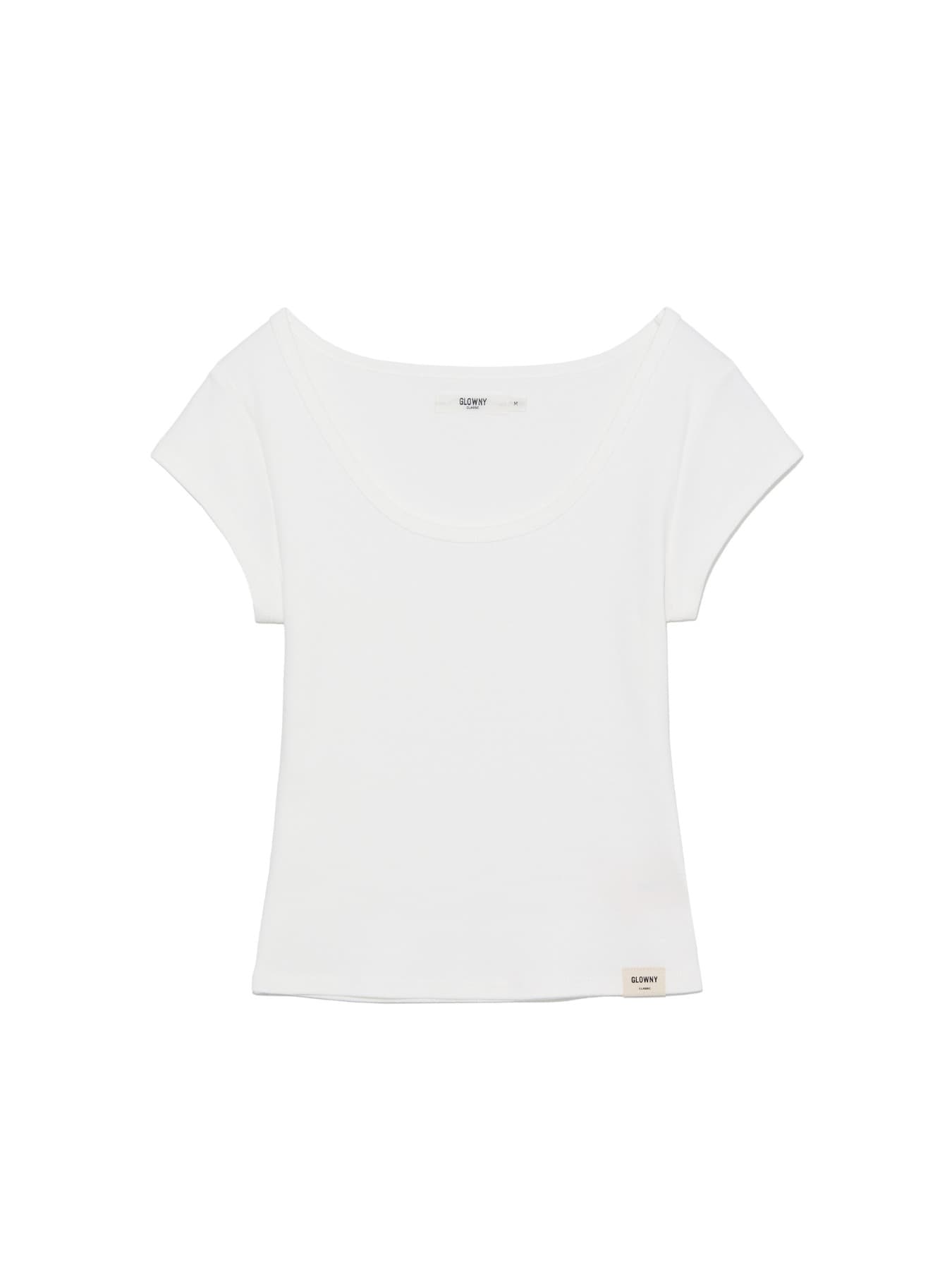 G DEEP SCOOP TEE (WHITE)