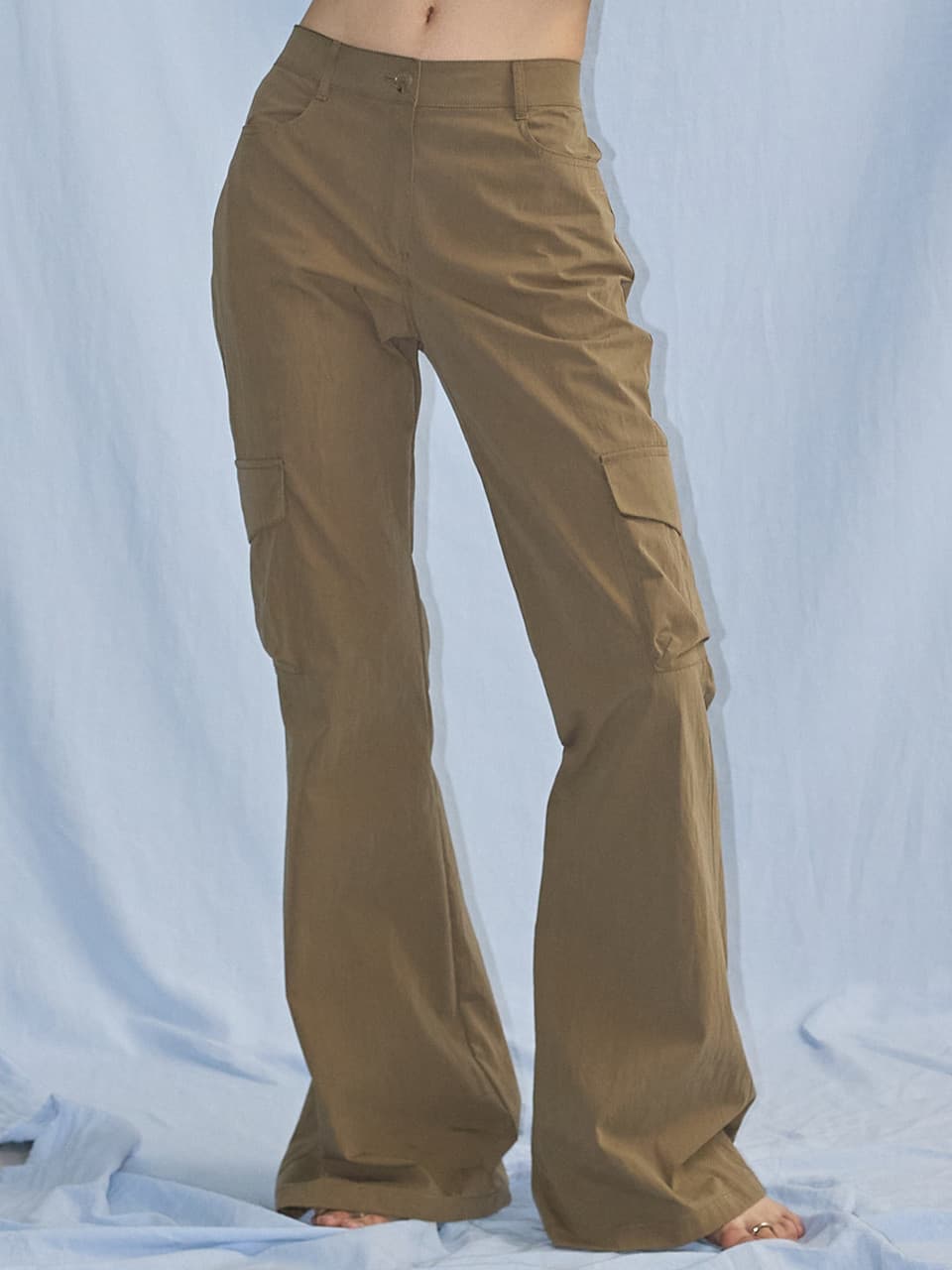 카고 부츠컷 팬츠_KHAKI