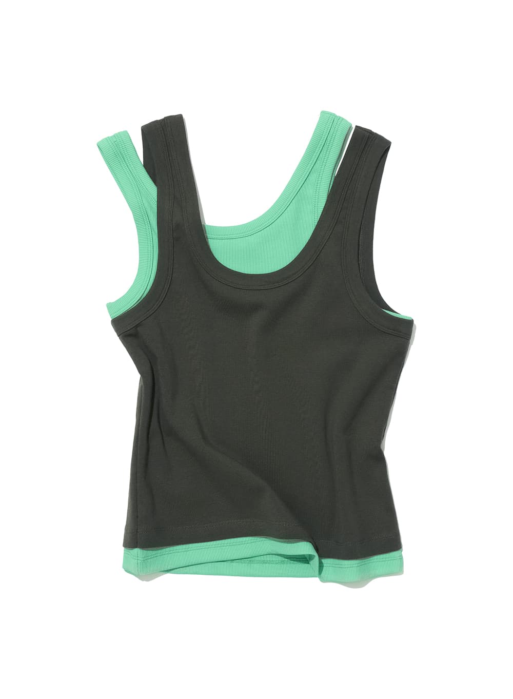 OVERLAY SLEEVELESS_CHARCOAL