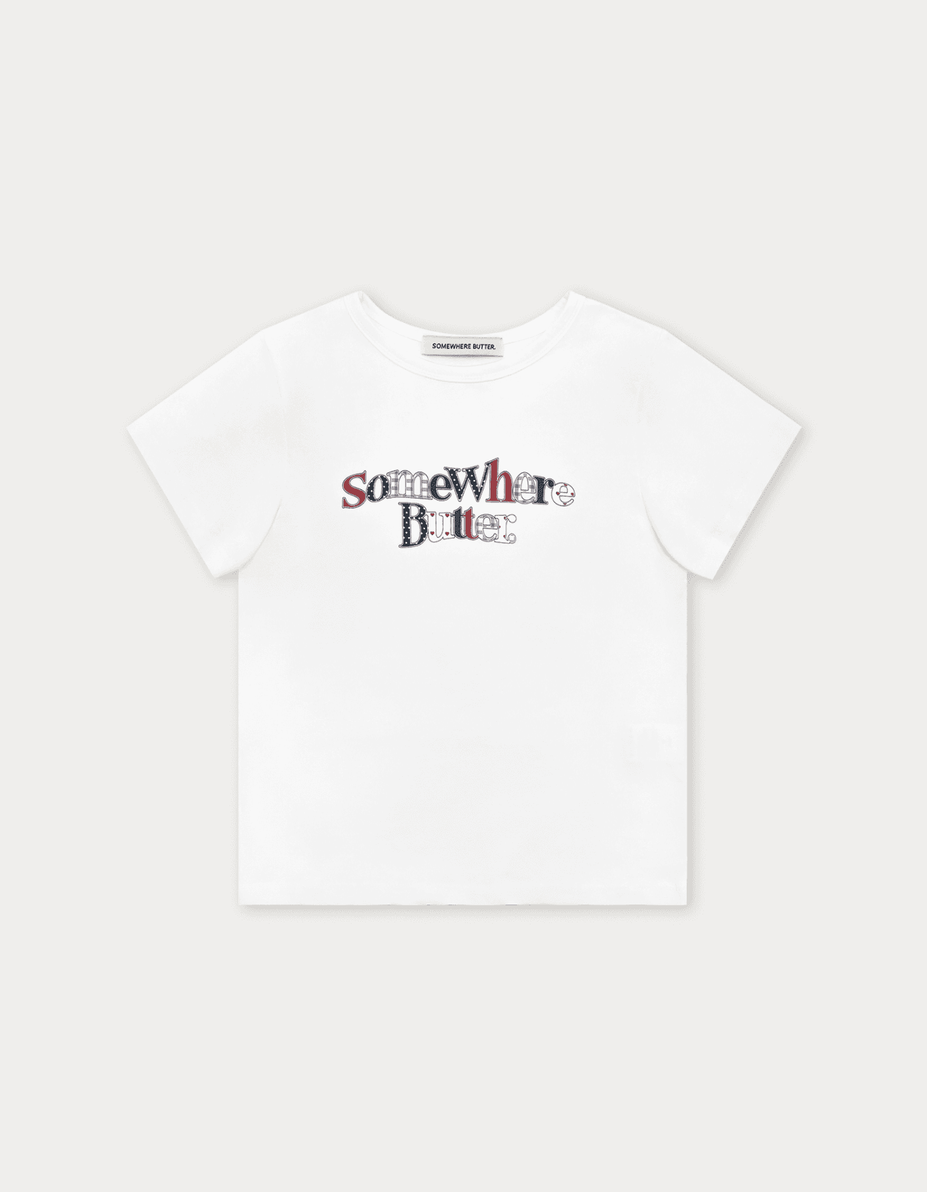 Kitsch Wave Logo Top - Ivory