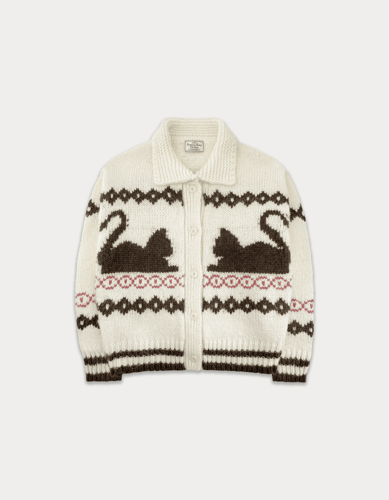 Cat Vintage Alpaca Sweater - Ivory