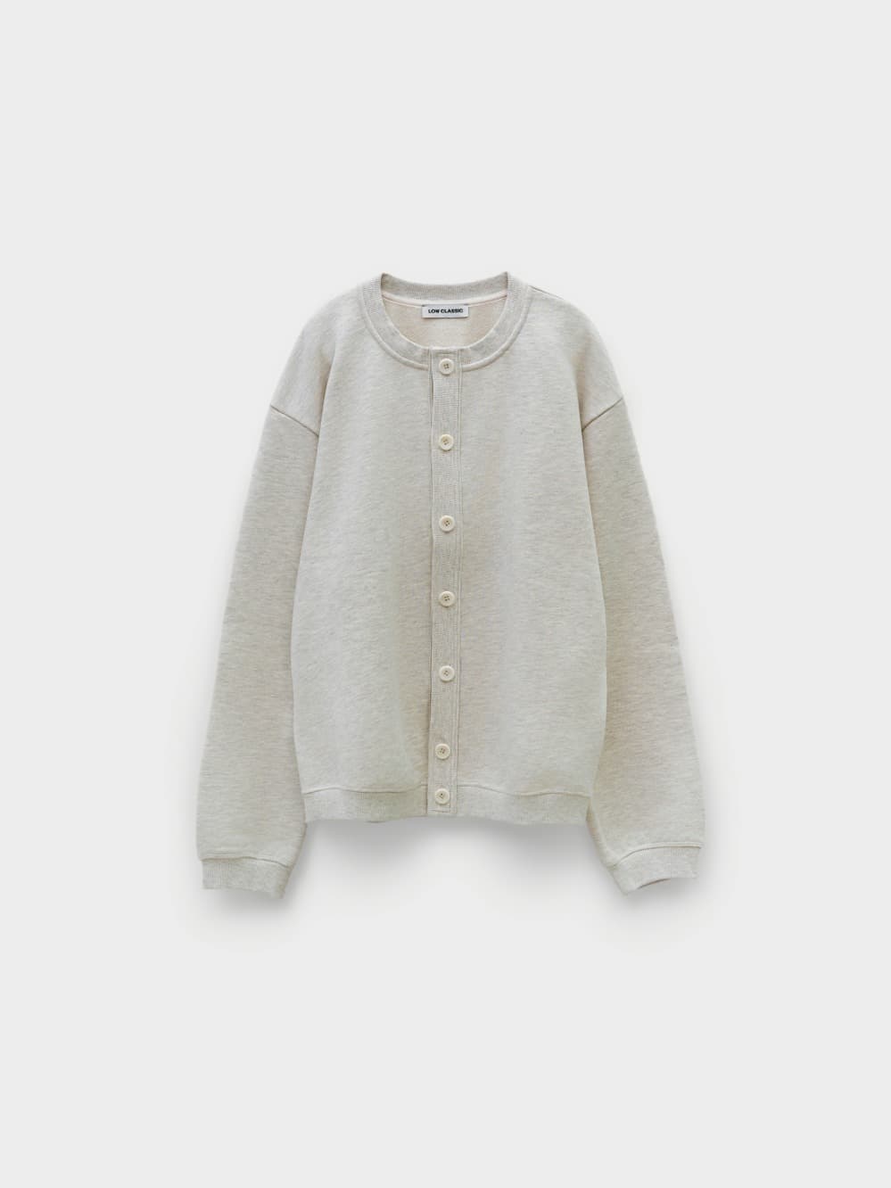 Button-Up Sweatshirt_Oatmeal