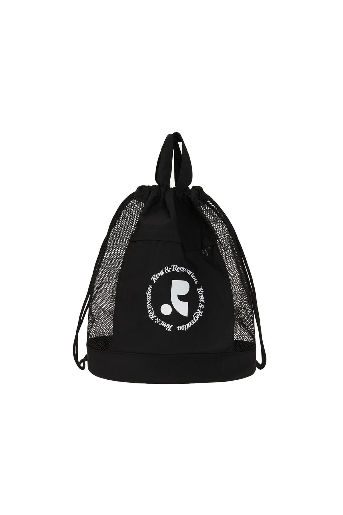 LOGO MESH BACKPACK - BLACK