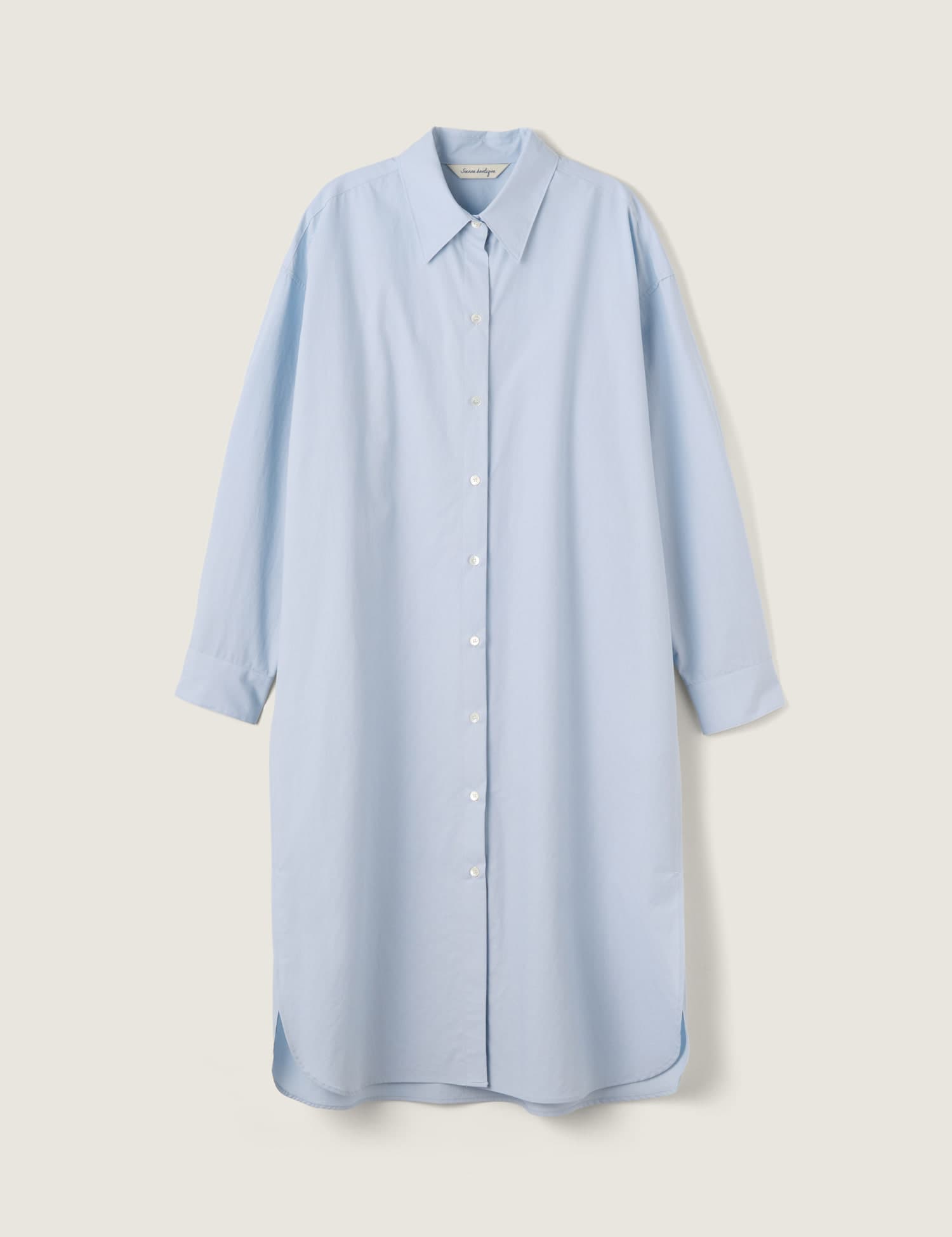Amber Shirt Dress (Pale Blue)