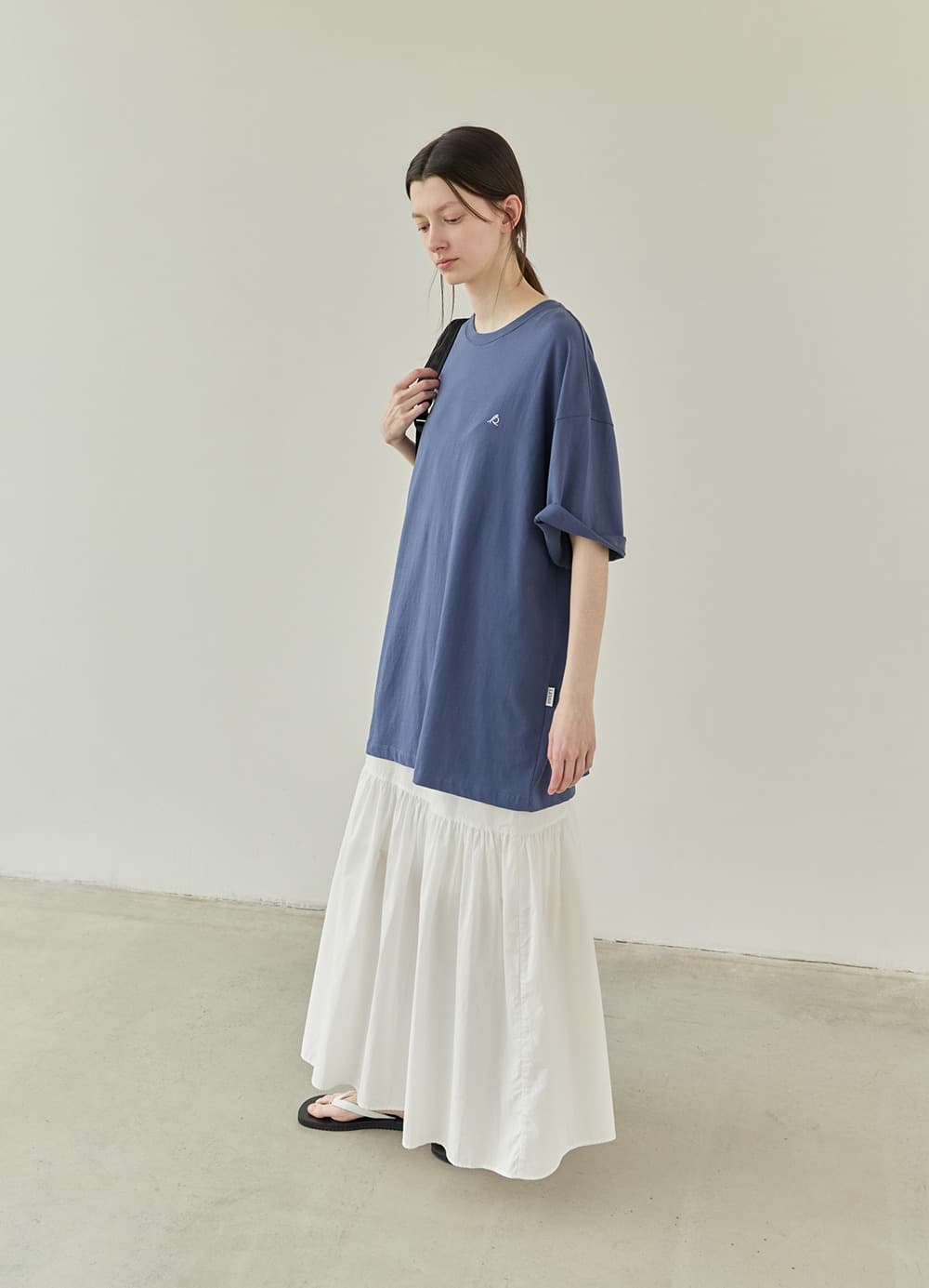 Laid-Back Logo T-shirt - Dusty Blue