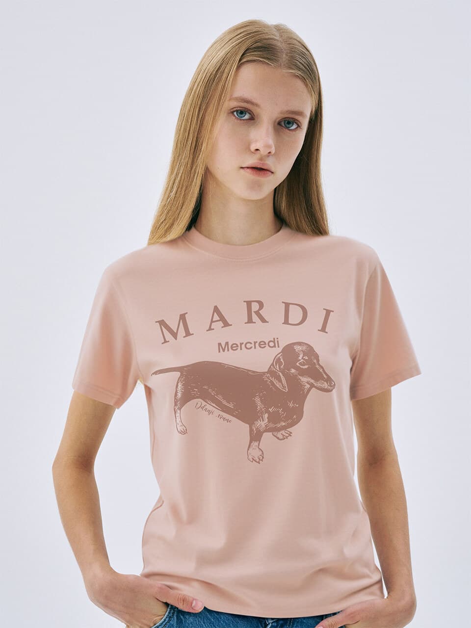 SLIM TSHIRT DDANJI PASTEL_SALMON