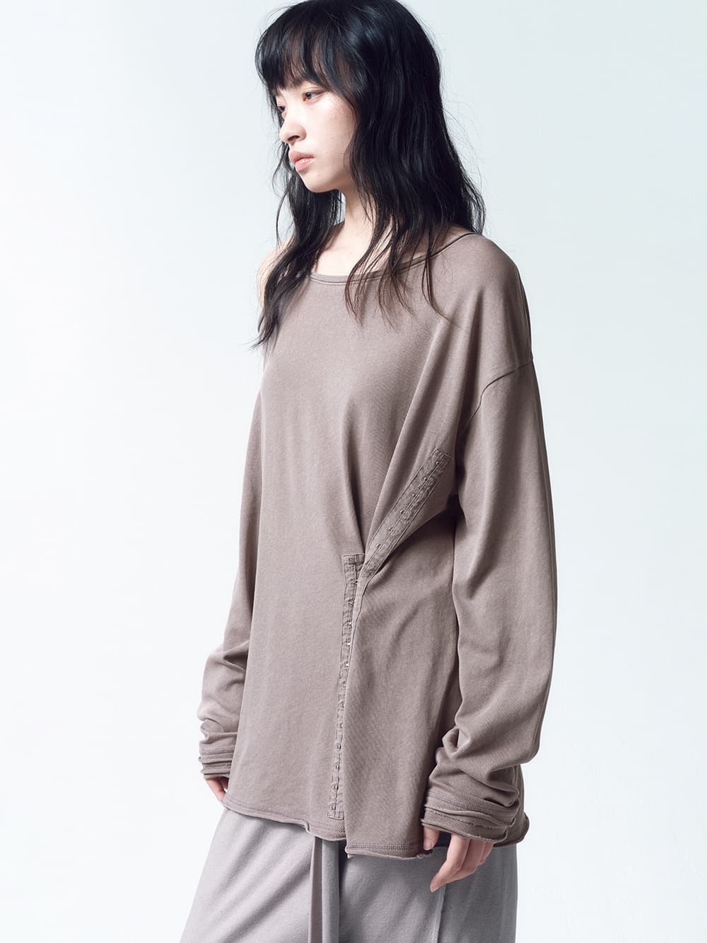 후크 오버사이즈 롱슬리브 DUST BEIGE