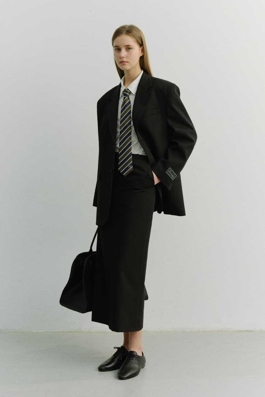 UNISEX OVERSIZED WOOL BLAZER BLACK_UDJA6A107BK