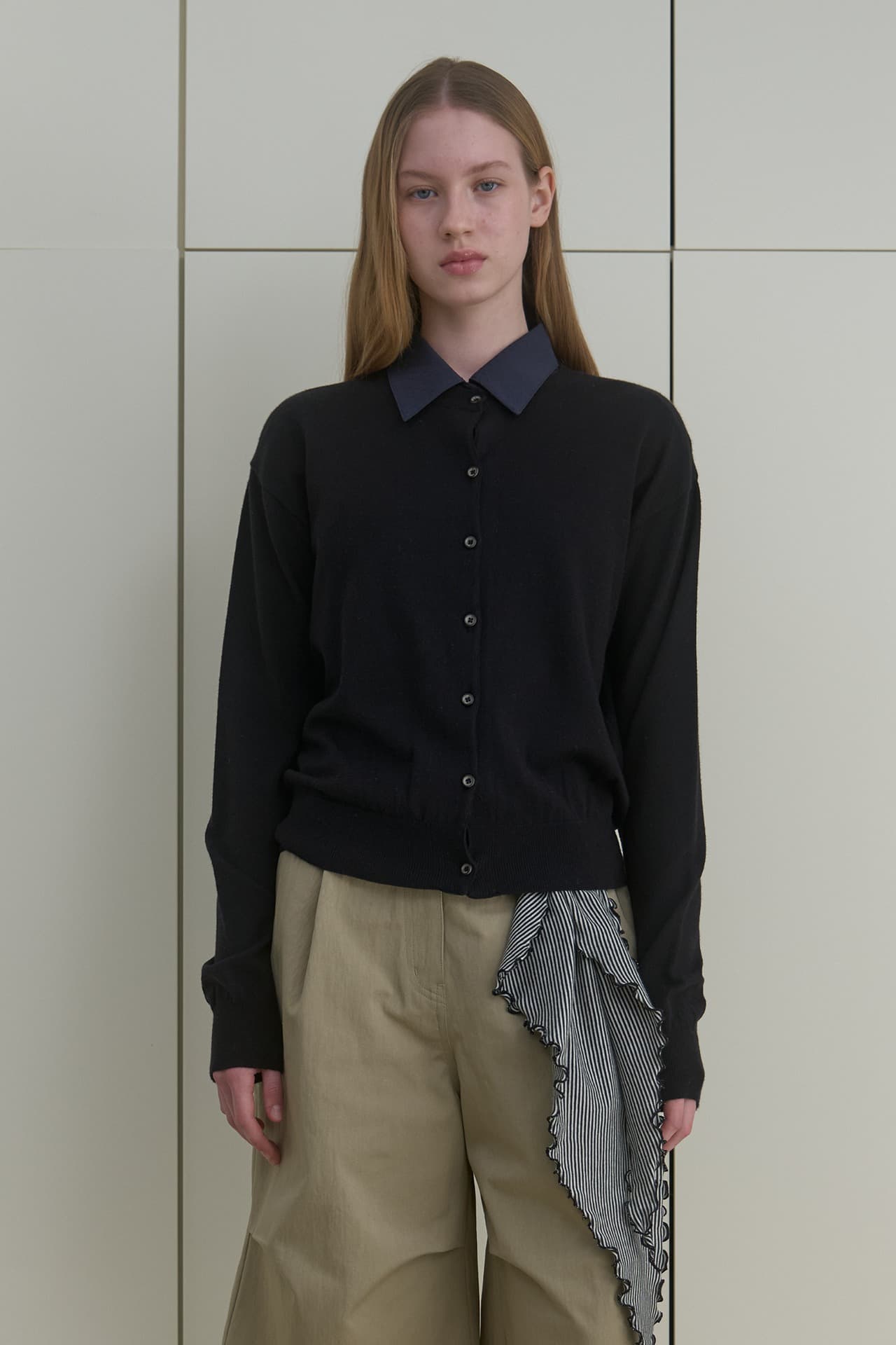 M BASIC KNIT CARDIGAN_BLACK