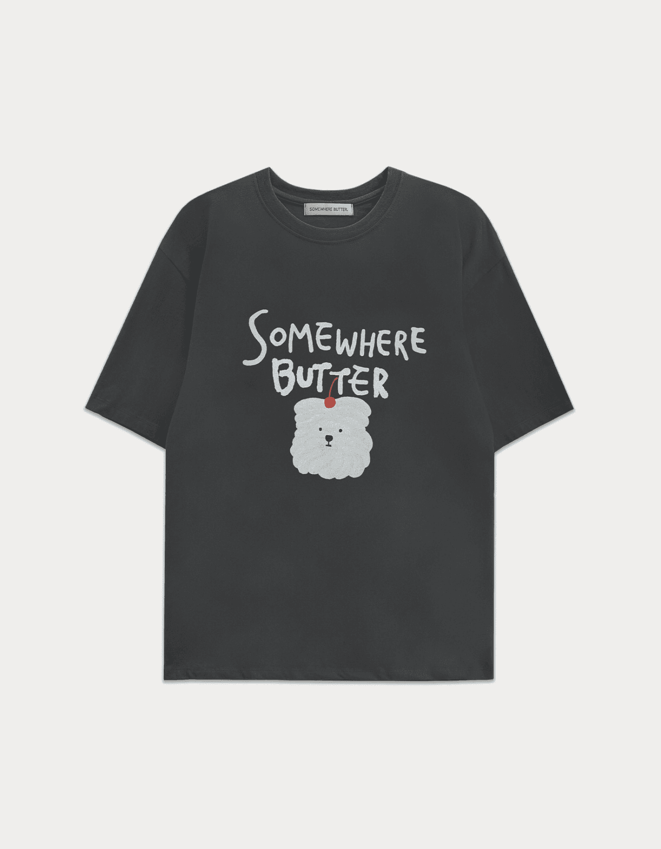 Butteree over-fit top - Charcoal