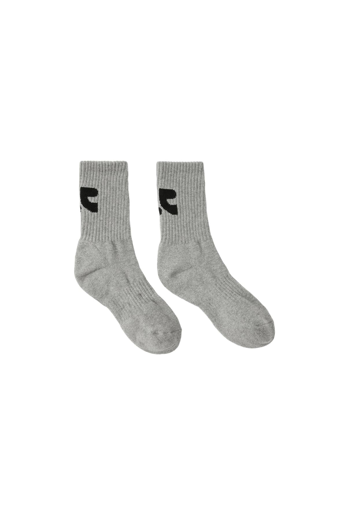 RR LOGO MID SOCKS - GREY
